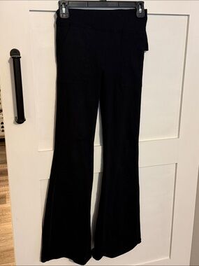 aerie Black Boot-Cut Flare Pants